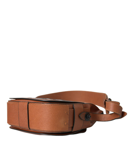 Balenciaga Black Brown Exotic Skin Leather Vertical Crossbody Purse Bag