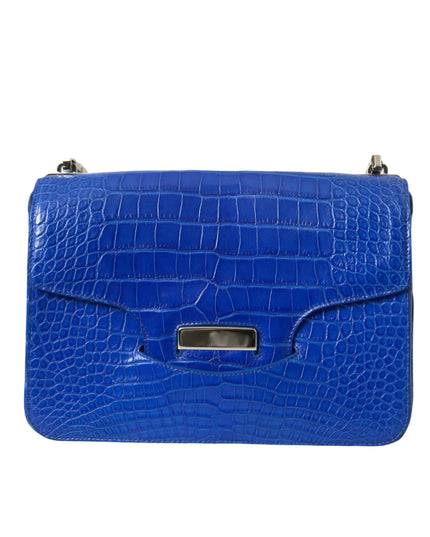 Balenciaga Blue Exotic Leather Neo Classic Small Shoulder Bag