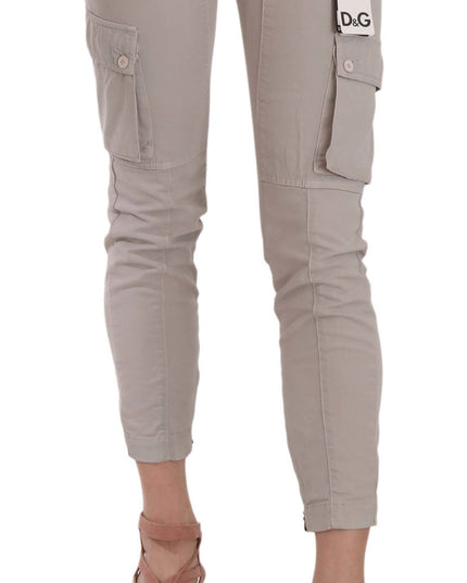 Dolce & Gabbana Casual Fitted Khaki Trousers Pants