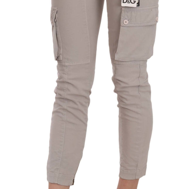 Dolce & Gabbana Casual Fitted Khaki Trousers Pants