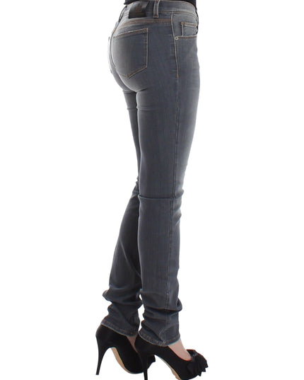 Ermanno Scervino Gray Slim Jeans Denim Pants Skinny Leg Stretch