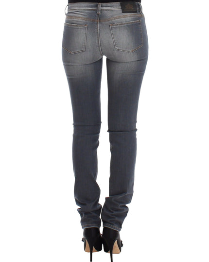 Ermanno Scervino Gray Slim Jeans Denim Pants Skinny Leg Stretch