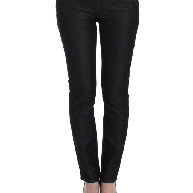 Ermanno Scervino Black Slim Jeans Denim Pants Skinny Leg Stretch