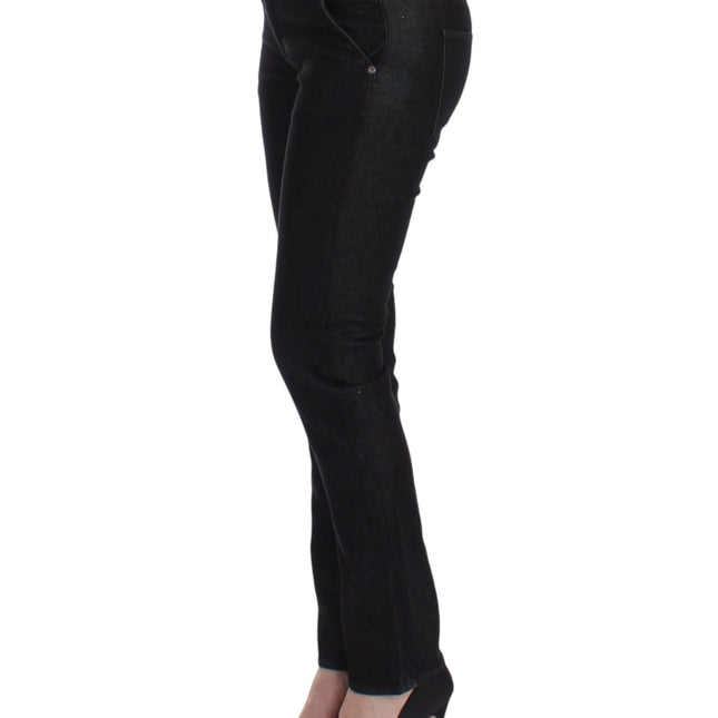 Ermanno Scervino Black Slim Jeans Denim Pants Skinny Leg Stretch