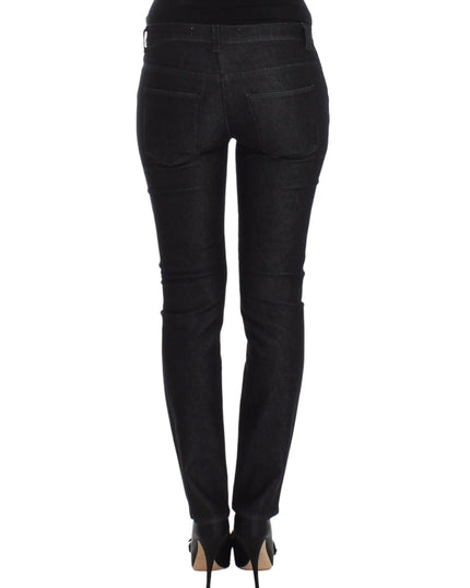 Ermanno Scervino Black Slim Jeans Denim Pants Skinny Leg Stretch