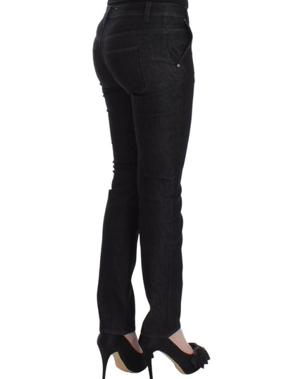 Ermanno Scervino Black Slim Jeans Denim Pants Skinny Leg Stretch