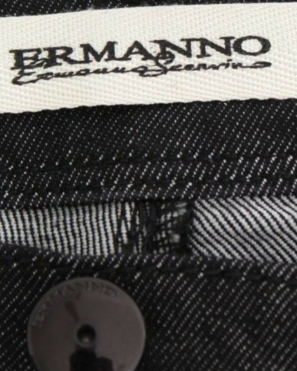 Ermanno Scervino Black Slim Jeans Denim Pants Skinny Leg Stretch
