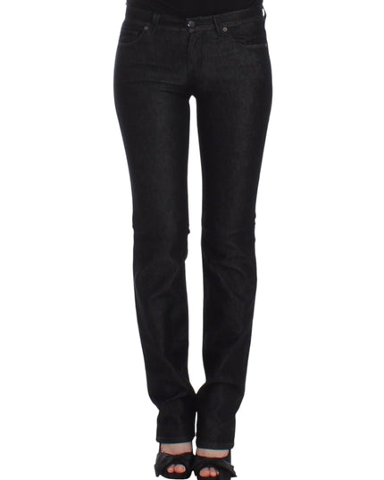 Ermanno Scervino Black Slim Jeans Denim Pants Skinny Leg Stretch