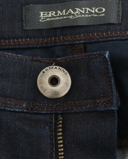 Ermanno Scervino Blue Slim Jeans Denim Pants Skinny Leg Stretch