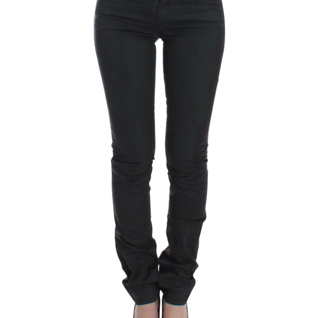 Ermanno Scervino Green Slim Jeans Denim Pants Straight Leg Stretch