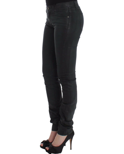 Ermanno Scervino Green Slim Jeans Denim Pants Straight Leg Stretch