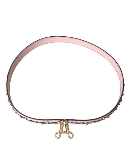 Dolce & Gabbana Pink Leather Handbag Accessory Shoulder Strap