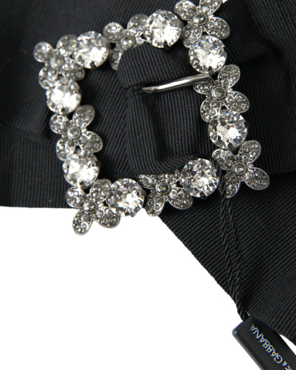 Dolce & Gabbana Black Swarovski Crystal Embellished Hair Clip