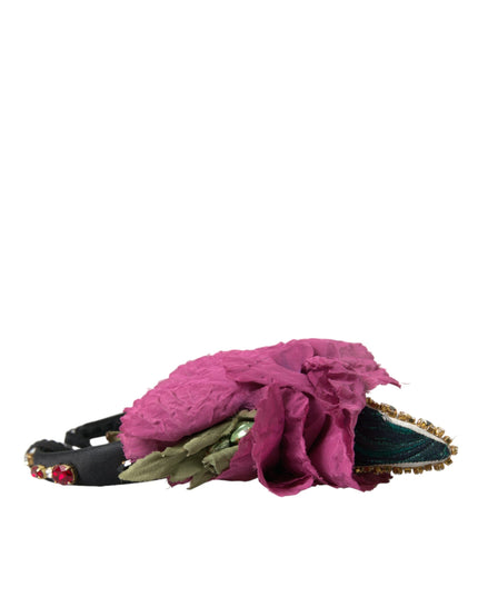 Dolce & Gabbana Red Watermelon Cherry Crystal Hairband Statement Diadem