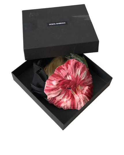 Dolce & Gabbana Black Viscose White Hair Parrucchiera Headband Diadem