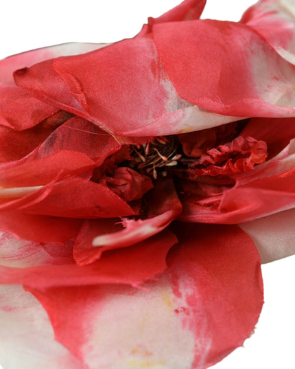 Dolce & Gabbana Multicolor Floral Applique Silk Women Headband Diadem