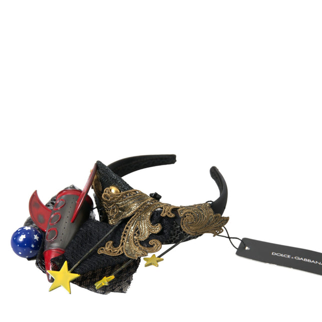Dolce & Gabbana Multicolor Missile Rocket Crystal Stars Headband Diadem
