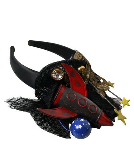 Dolce & Gabbana Multicolor Missile Rocket Crystal Stars Headband Diadem
