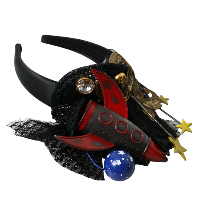 Dolce & Gabbana Multicolor Missile Rocket Crystal Stars Headband Diadem