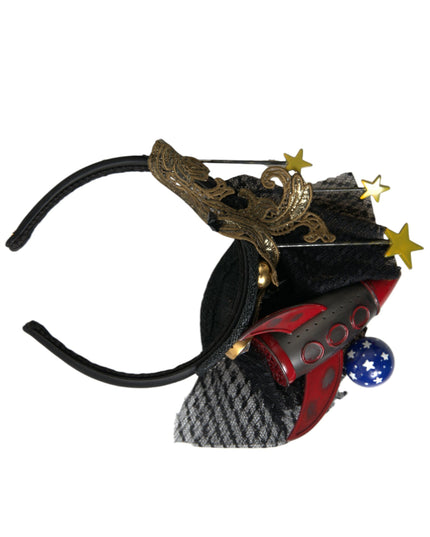 Dolce & Gabbana Multicolor Missile Rocket Crystal Stars Headband Diadem