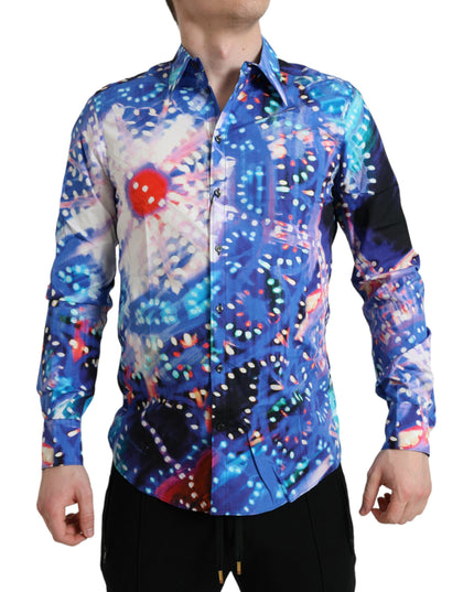 Dolce & Gabbana Multicolor Luminarie Slim MARTINI Shirt