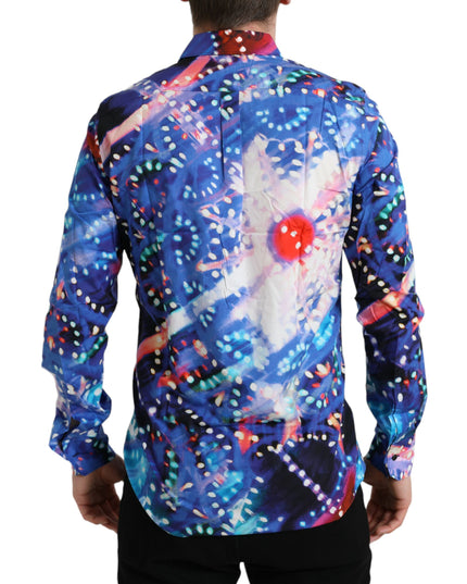 Dolce & Gabbana Multicolor Luminarie Slim MARTINI Shirt