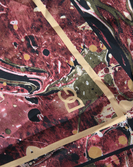 Dolce & Gabbana Multicolor Button Down Silk Shirt