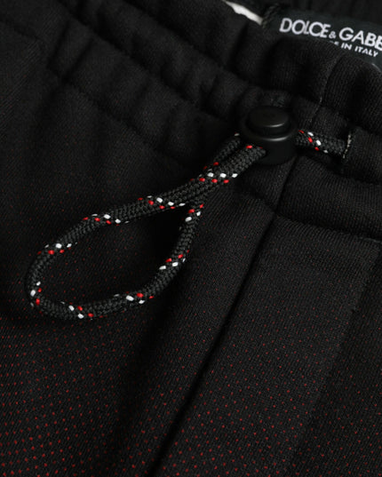 Dolce & Gabbana Red Leopard Print Cotton Bermuda Shorts