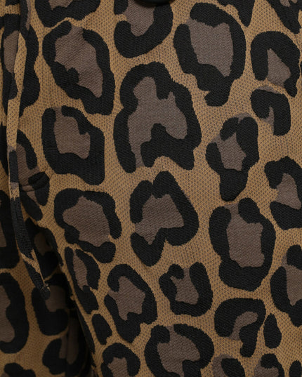 Dolce & Gabbana Brown Leopard Print Polyester Jogger Pants