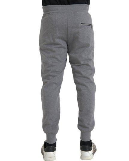 Dolce & Gabbana Gray Cotton Jogger Skinny Sweatpants Pants
