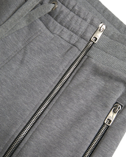 Dolce & Gabbana Gray Cotton Jogger Skinny Sweatpants Pants
