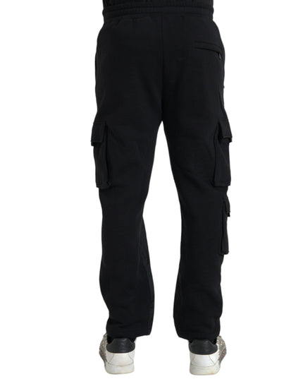 Dolce & Gabbana Black Cotton Blend Skinny Pants