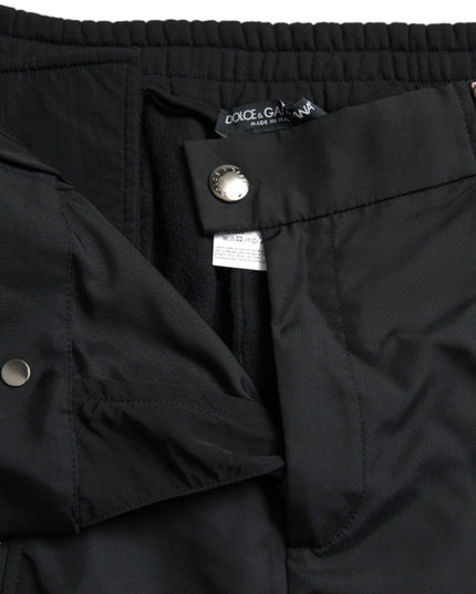Dolce & Gabbana Black Cotton Blend Skinny Pants