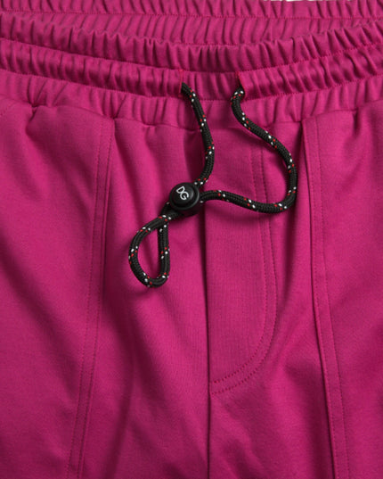 Dolce & Gabbana Pink Logo Cargo Cotton Jogger Sweatpants Pants