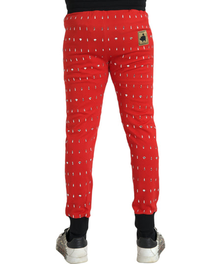Dolce & Gabbana Red Year Of The Pig Jogger Sweatpants Pants