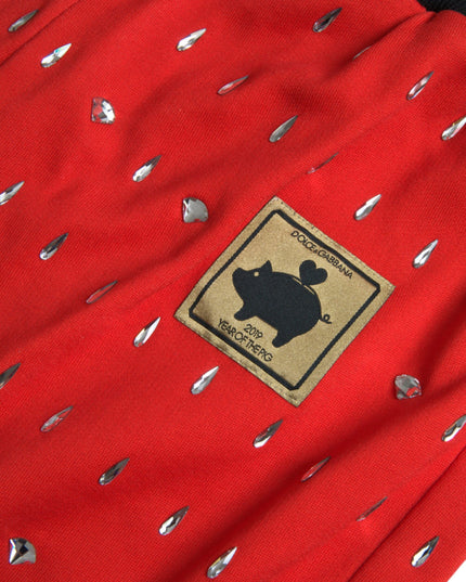 Dolce & Gabbana Red Year Of The Pig Jogger Sweatpants Pants
