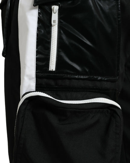 Dolce & Gabbana Black Nylon Cargo Jogger Men Sweatpants Pants