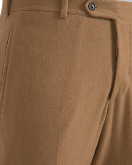 Prada Beige Cashmere Men Straight Fit Dress Pants