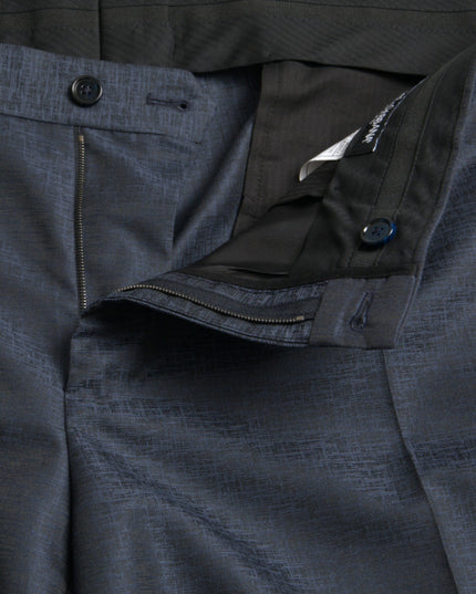 Dolce & Gabbana Blue Wool Men Skinny Dress Pants