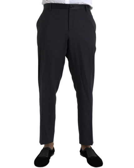 Dolce & Gabbana Blue Wool Men Skinny Dress Pants
