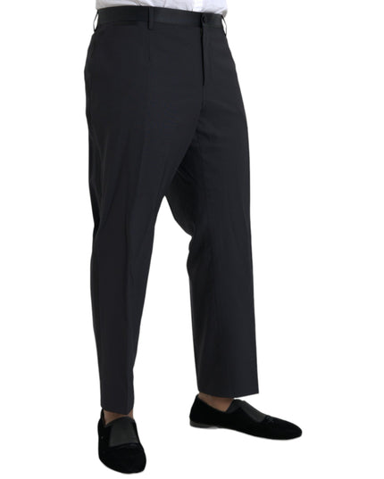 Dolce & Gabbana Blue Wool Men Skinny Dress Pants