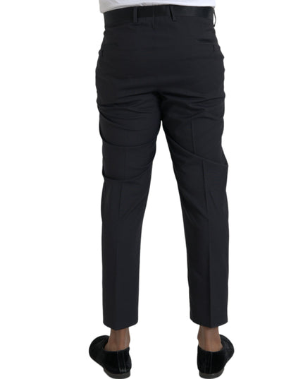 Dolce & Gabbana Blue Wool Men Skinny Dress Pants