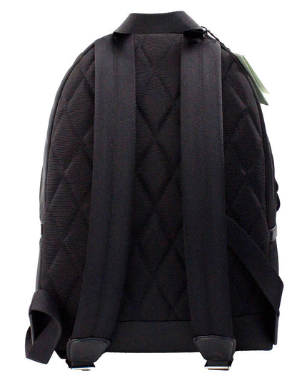 Burberry Abbeydale Branded Stamp Black Nylon Backpack Shoulder Bookbag