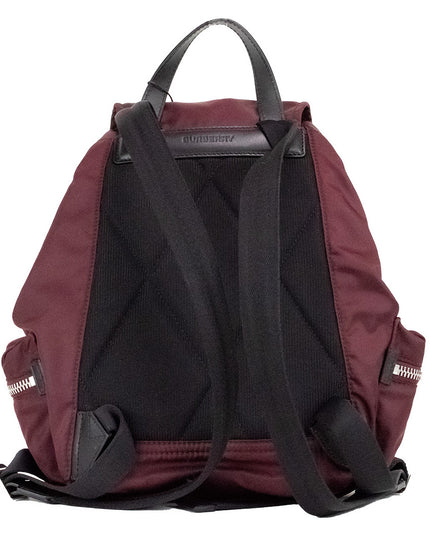 Burberry Medium Burgundy Econyl Nylon Rucksack Drawstring Backpack Bookbag