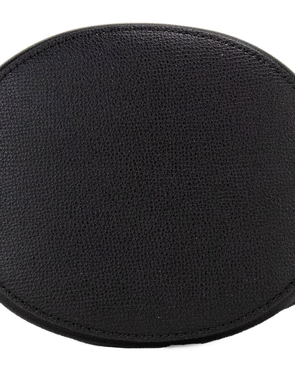 Burberry Lorne Small Black Haymarket Check Pebble Leather Bucket Handbag Purse