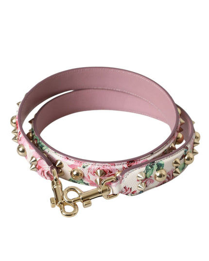 Dolce & Gabbana Pink Floral Handbag Accessory Shoulder Strap