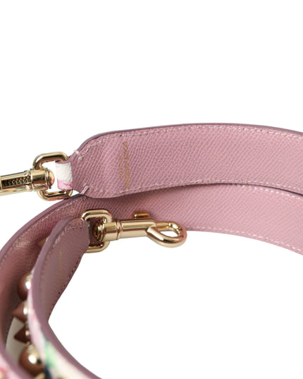 Dolce & Gabbana Pink Floral Handbag Accessory Shoulder Strap