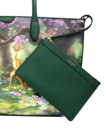 Kate Spade Disney Sutton Bambi Coated Canvas Shoulder Tote Handbag Purse