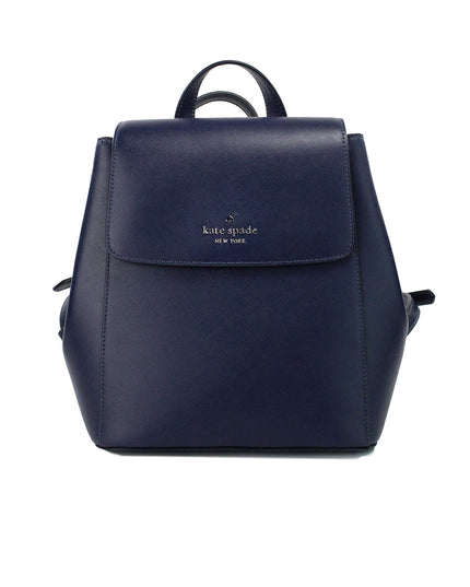 Kate Spade Madison Navy Saffiano Leather Medium Flap Shoulder Backpack Bag