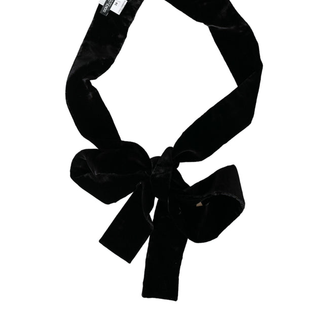 Dolce & Gabbana Black Viscose Wide Waist Women Belt